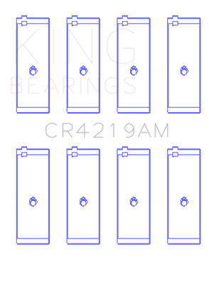King Engine Bearings Toyota 1Rz (Size +0.50mm) Connecting Rod Bearing Set - CR4219AM0.5 Photo - Primary