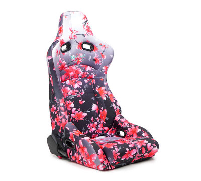 NRG Prisma Lab Reclinable Bucket Racing Seat - Pair (Sakura Print) - RSC-710 L/R-SAKURA Photo - Primary