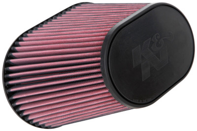 K&N Universal Clamp-On Air Filter 7in x 5-3/16in Flange 10in x 6-1/4in B 6-3/4in x 4-1/2in T 8in H - RU-5292 Photo - Primary