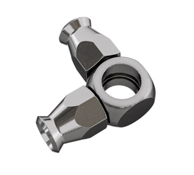 Goodridge 90 Deg Double Banjo for 3/8 or M10 Long Bolt - P5096-03C Photo - Primary