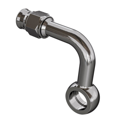 Goodridge 90 Deg Side Banjo for 3/8 or M10 Bolt - P5099S-03C Photo - Primary