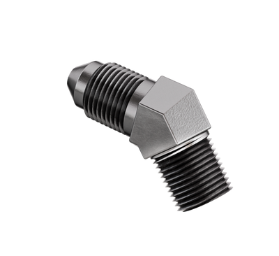 Goodridge 45 Deg Male Adaptor AN3 to 1/8 NPT - P823-03P3 Photo - Primary