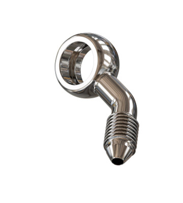 Goodridge 45 Deg Banjo Adaptor compound right for 3/8 or M10 Bolt - PB594R-03C Photo - Primary