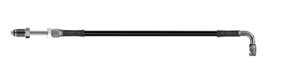 Goodridge 56in Universal Clutch Line w/SS Fittings & Black Hose - 90Deg Banjo w/Straight 7/16 UNF - HD1090-1CC-BK56 Photo - Primary