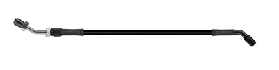 Goodridge 60in Universal Clutch Line w/Black Zinc Fittings & Black Hose - 45Deg Banjo w/AN3 Fitting - HD2045-1CB-BK60 Photo - Primary