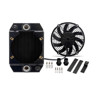 Mishimoto Universal Drag Race Performance Aluminum Radiator - Black - MMRAD-UNI-DRGBK Photo - Primary