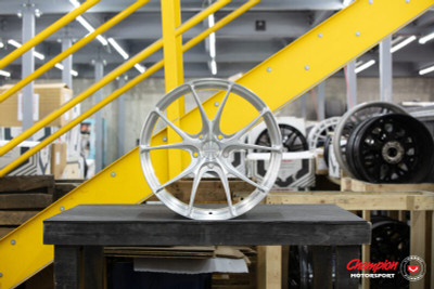 Vossen X Champion RS74 20X9 / ET52 / 5X130 -Brushed Gloss Clear Wheel / 981 GT4 - Rear - RS74-18 Photo - Primary