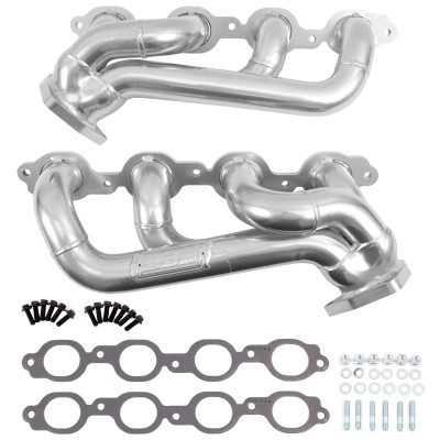 BBK 19-24 GM Full Size 5.3/6.2L Shorty Headers (Silver Ceramic) - 40480 Photo - Primary