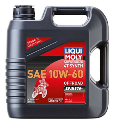 LIQUI MOLY 4L Motorbike 4T Synth SAE 10W60 Offroad Race - 20188 User 1