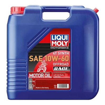 LIQUI MOLY 20L Motorbike 4T Synth SAE 10W60 Offroad Race - 20195 User 1