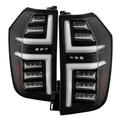 Spyder 21-23 Chevy Tahoe/Suburban (Halogen Only) LED Tail Lights - Blk (ALT-YD-CSUB21HAL-GR-BK) - 5088864 Photo - Primary