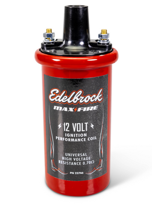 Edelbrock Ignition Coil - Electric Oil Filled - .70 PR Red w/ Black Top - 22746 Photo - Primary