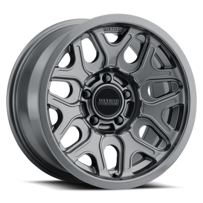 Method MR322 17x8.5 / 5x5 BP / 0ET / 4.72in BS / 71.5mm CB - Gloss Titanium Wheel - MR32278550800 Photo - Primary