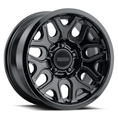 Method MR322 / 17x8.5 / 6x5.5 BP / 0ET / 4.72in BS / 106.25mm CB - Gloss Black Wheel - MR322785601300 Photo - Primary