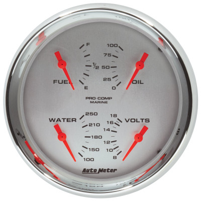 Autometer Marine Chrome - 100 PSI - 200705-35 Photo - Primary