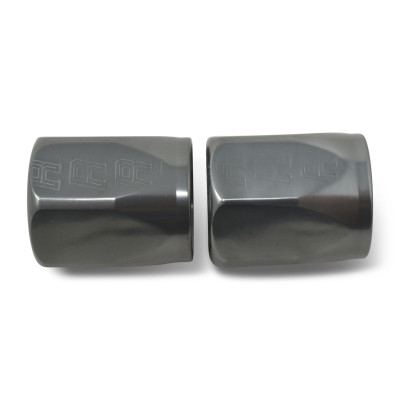 Russell Hose End Socket -8 AN Polished & Gray Anodized (2 Pack) - 615531 Photo - Primary