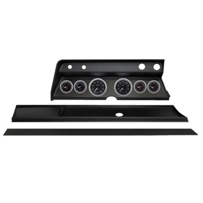 Autometer Chrono Chrome Direct Fit Dash Kit 1966 Chevy Chevelle (2 x 3-3/8in. / 4 x 2-1/16in.) - 2931-15 Photo - Primary