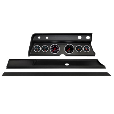 Autometer Designer Black Direct Fit Dash Kit 1967 Chevy Chevelle (2 x 3-3/8in. / 4 x 2-1/16in.) - 2932-06 Photo - Primary