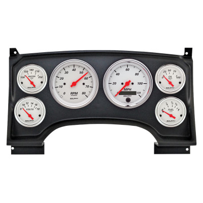 Autometer Arctic White Direct Fit Dash Kit 94-97 Chevy S10 Truck (2 x 3-3/8in. / 4 x 2-1/16in.) - 2933-03 Photo - Primary