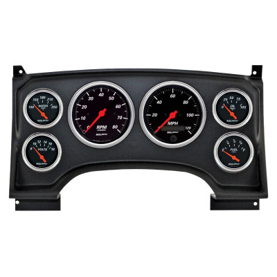 Autometer Designer Black Direct Fit Dash Kit 94-97 Chevy S10 Truck (2 x 3-3/8in. / 4 x 2-1/16in.) - 2933-06 Photo - Primary