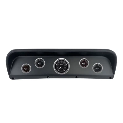 Autometer Chrono Chrome Direct Fit Dash Kit 67-72 Ford F100 (1 x 3-3/8in. / 4 x 2-1/16in.) - 2937-15 Photo - Primary