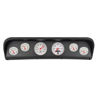 Autometer Arctic White Direct Fit Dash Kit 67-72 Ford F100 (2 x 3-3/8in. / 4 x 2-1/16in.) - 2938-03 Photo - Primary