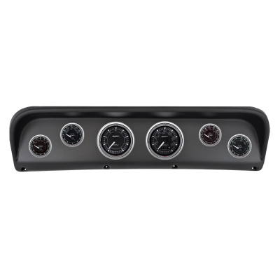Autometer Chrono Chrome Direct Fit Dash Kit 67-72 Ford F100 (2 x 3-3/8in. / 4 x 2-1/16in.) - 2938-15 Photo - Primary