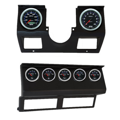 Autometer Cobalt Direct Fit Dash Kit 87-96 Jeep Wrangler YJ (Tach/MPH/FL/OilP/WTMP/VLT/TRNS) - 7040-05 Photo - Primary