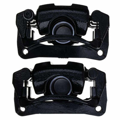 Power Stop 08-15 Toyota Sequoia Rear Black Caliper - Pair w/Bracket - S3276BLK Photo - Primary