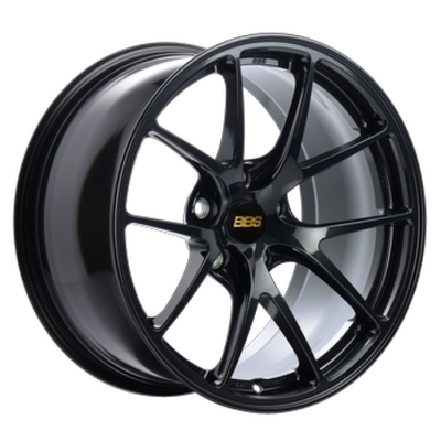 BBS RI-A 18x10.5 5x120 ET22 PFS Metallic Black Subtle Blue Flake Wheel -82mm PFS/Clip Req - RIA046BB Photo - Primary