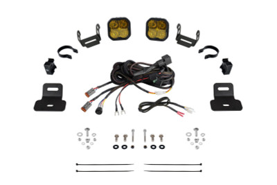 Diode Dynamics 17-24 Can-Am Maverick X3 SS3 Stage Series Ditch Light Kit - Sport Yellow Combo - DD7865 Photo - Primary