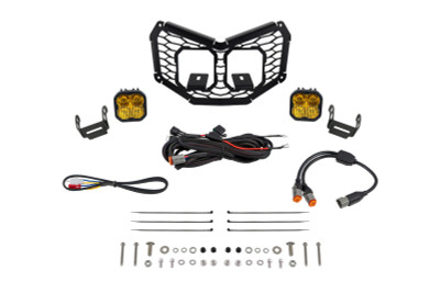Diode Dynamics 17-24 Can-Am Maverick X3 Stage Series LED Grille Kit - Pro Yellow Combo - DD7883 Photo - Primary