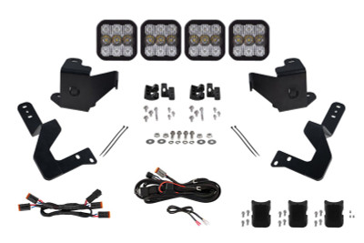 Diode Dynamics 2024 Toyota Tacoma SS5 Grille CrossLink Lightbar Kit - Pro White Combo - DD8029 Photo - Primary