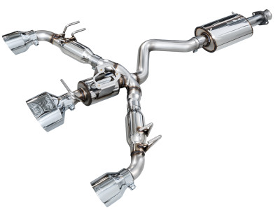AWE 23-24 Toyota GR Corolla Touring Edition Catback Exhaust - Chrome Silver Tips - 3015-52472 Photo - Primary