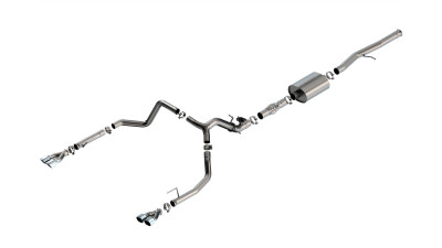 Borla 2024 Chevy Silverado 1500 6.2L V8 ATAK Catback Exhaust w/ Simulator - Chrome - 140998 Photo - Primary