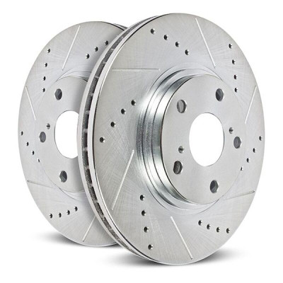 Power Stop 22-24 Infiniti QX60 Rear Drilled & Slotted Rotor (Pair) - JBR1926XPR Photo - Primary
