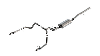 Borla 2024 Chevrolet/GMC 1500 ZR2 & AT4X 6.2L V8 4WD 4DR Touring Catback Exhaust w/ Turndown Tips - 141002 Photo - Primary