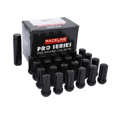 Raceline 14x2.0mm Duplex Spline Black Lug Nuts (32 Pack) - L73850DBKA8NV Photo - Primary