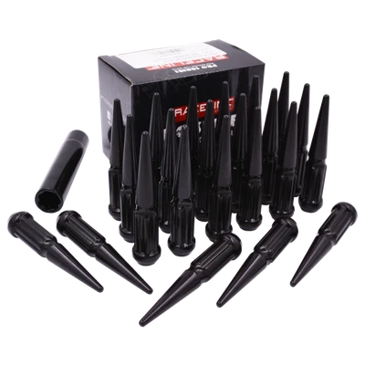 Raceline 14x2 XL Spike Black Lug Nuts (Set of 24) - L793850XLBK6NV Photo - Primary