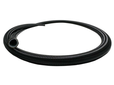 Fuelab Black Nylon Stainless Steel Braided PTFE Hose - 6AN - 3ft - 72700-06-3 User 1