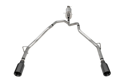 Corsa 25-26 Ram 2.5in Stainless Steel Sport Cat-back, Dual Rear Exit 5.0in Gunmetal Tip - 21309GNM
