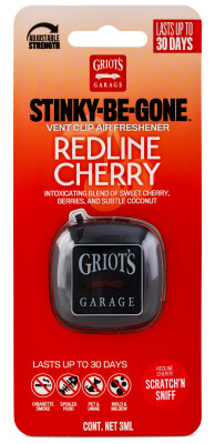 Griots Garage Stinky-Be-Gone Vent Clip Air Freshener - Redline Cherry - 10751 Photo - Primary