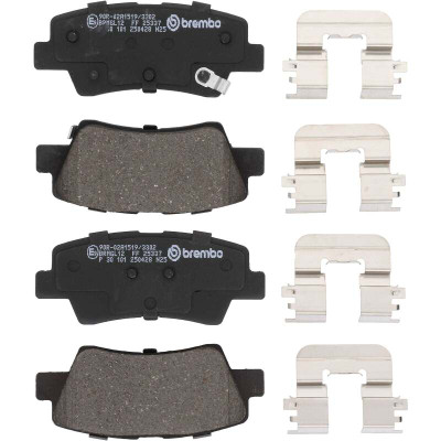 Brembo OE 21-23 Hyundai Kona/19-24 Kona Electric/19-21 Veloster Low-Met Brake Pad - Rear - P30101 Photo - Primary