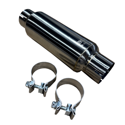 Kooks 3in Round Clamp In Muffler 10in Long Body Polished Stainless Steel - R300-10-CI Photo - Primary