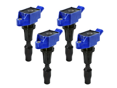 aFe 18-21 Kia Stinger / 22-24 Hyundai Elantra N SCORCHER High-Performance Ignition Coil - Pack of 4 - 77-92015-MB Photo - Primary