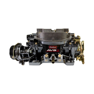 Edelbrock Carburetor AVS2 Series 650 CFM Electric Choke - Black Plasma Finish - 1906-BP Photo - Primary