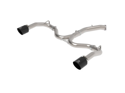 aFe 20-21 Kia Forte GT 1.6L 3in-2.5in 304 Stainless Steel Axle-Back Exhaust w/ Black Tips - 49-37037-B Photo - Primary