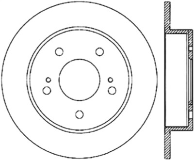 StopTech 94-98 Nissan 240SX Slotted & Drilled Cryo Brake Rotor - Rear Left - 127.42062CL Photo - Primary