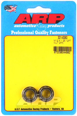ARP M12 X 1.25 (5/8 wr) 12pt 2pc nut kit - 301-8380 Photo - Primary