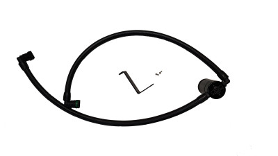 J&L 24-25 Ford Ford Ranger Raptor 3.0L PCV Side Oil Separator - Black Anodized - 3058P-B Photo - Primary